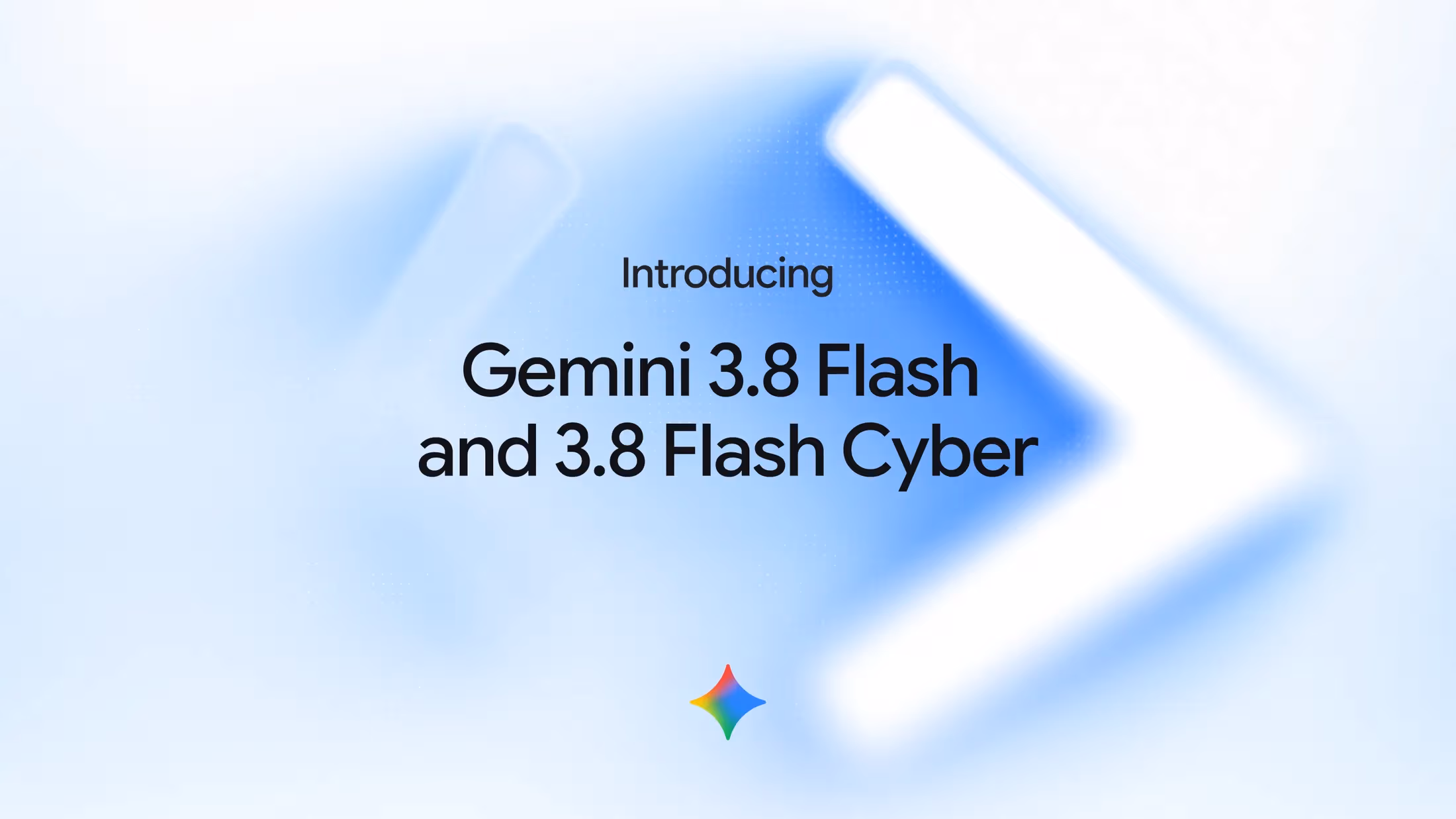 Gemini 3.8 Flash launch header graphic from Google's official announcement.