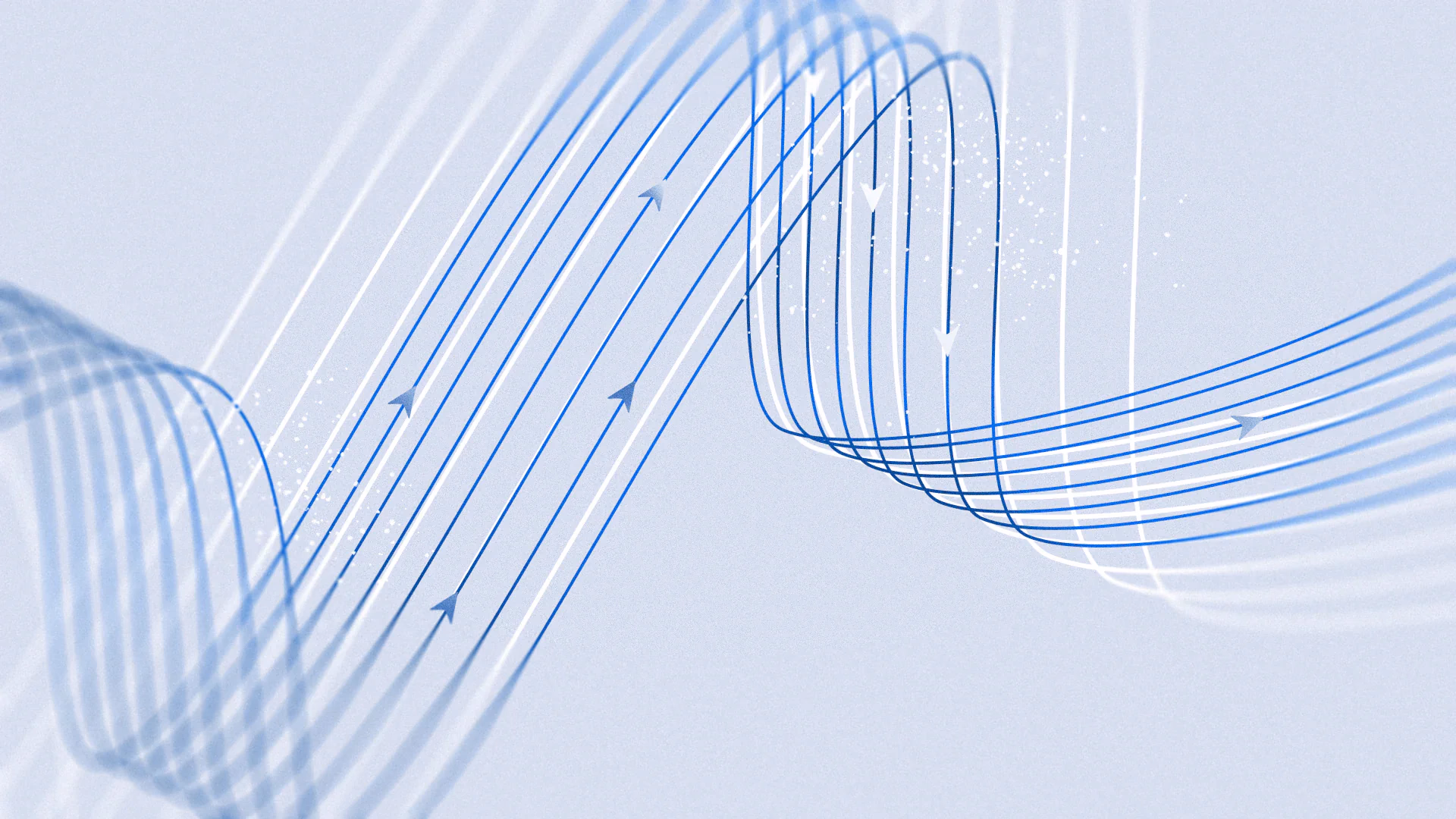 Meta Superintelligence Labs' official abstract hero graphic for the Muse Spark 1.3 announcement, showing intertwined blue and white flowing lines against a light background.