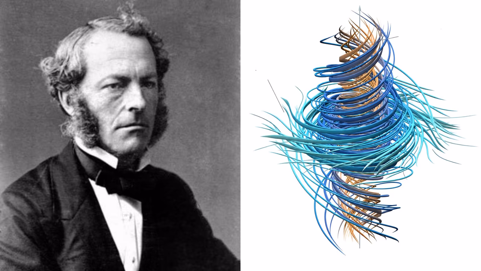 Illustration of a collapsing fluid vortex representing OpenAI's claimed finite-time singularity solution for the forced Navier-Stokes equations.