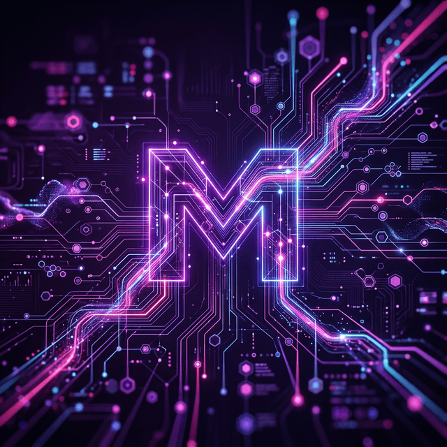 Make.com visual automation abstract representation