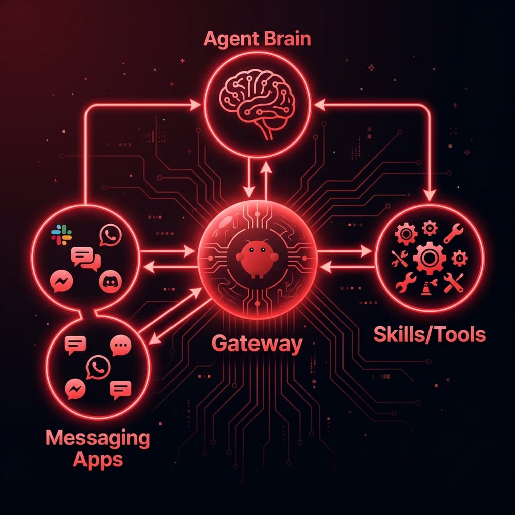 Clawdbot Technical Architecture Diagram