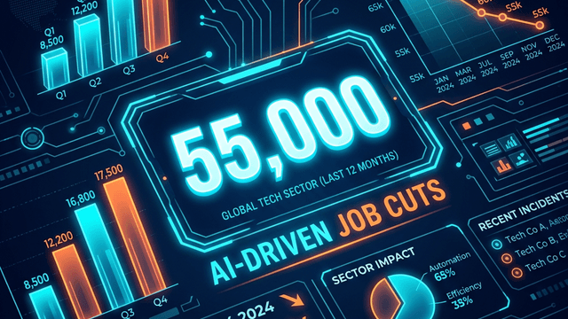 55,000 AI-driven job cuts statistic