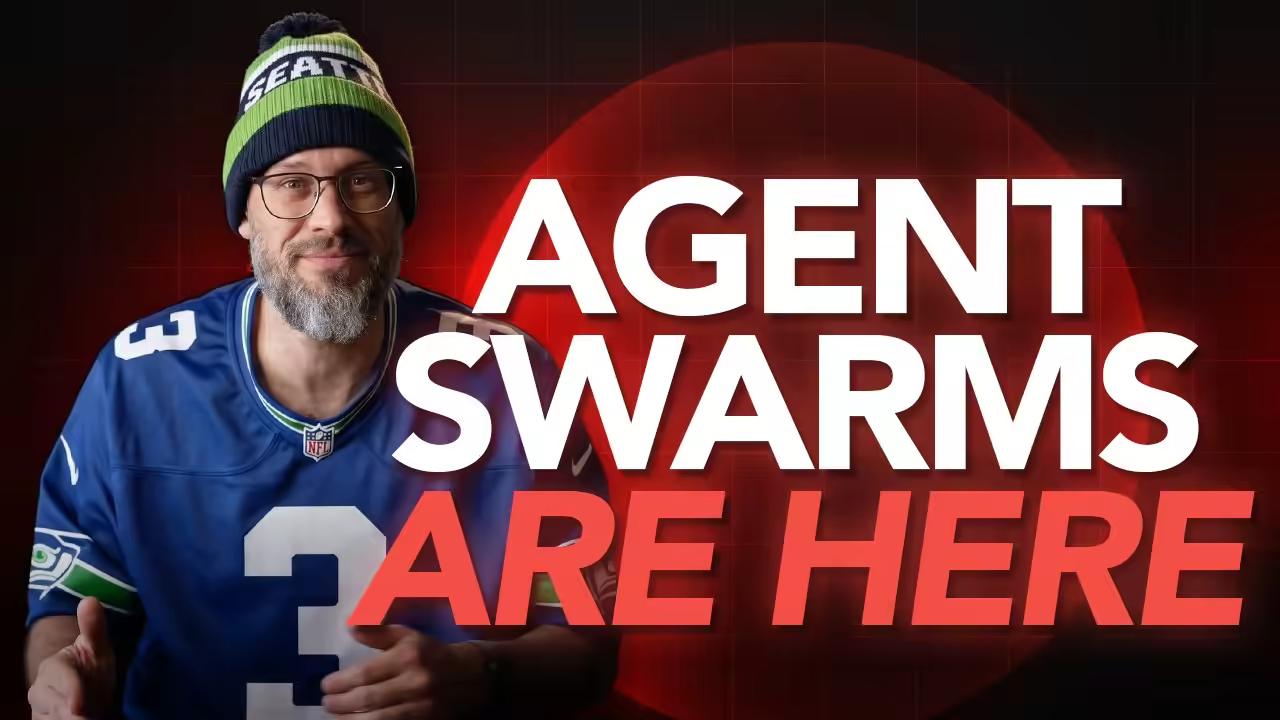 Thumbnail from Nate B. Jones's YouTube video on what happens when AI agents meet in the wild.