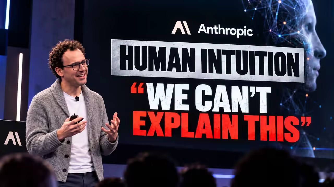Video thumbnail from AI Revolution X covering the report of an unreleased Anthropic model with stronger intuition.
