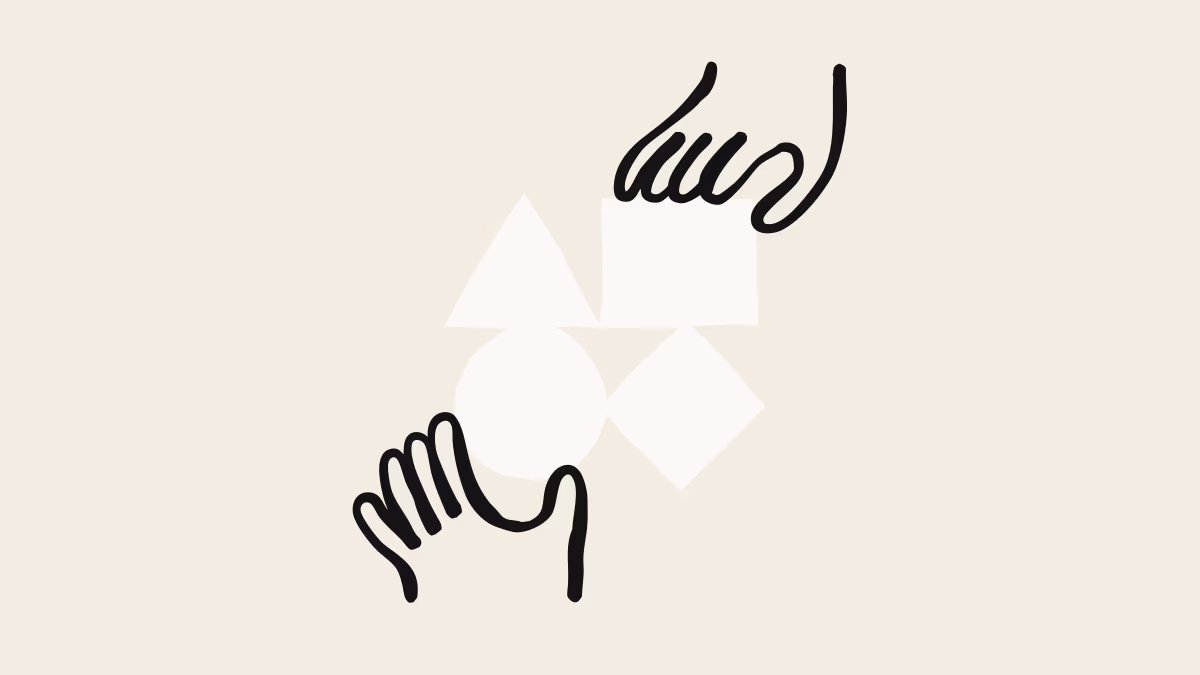 Abstract line-art illustration of a hand and geometric shapes, Anthropic's illustration for its computer use, Skills API and Files API announcement.