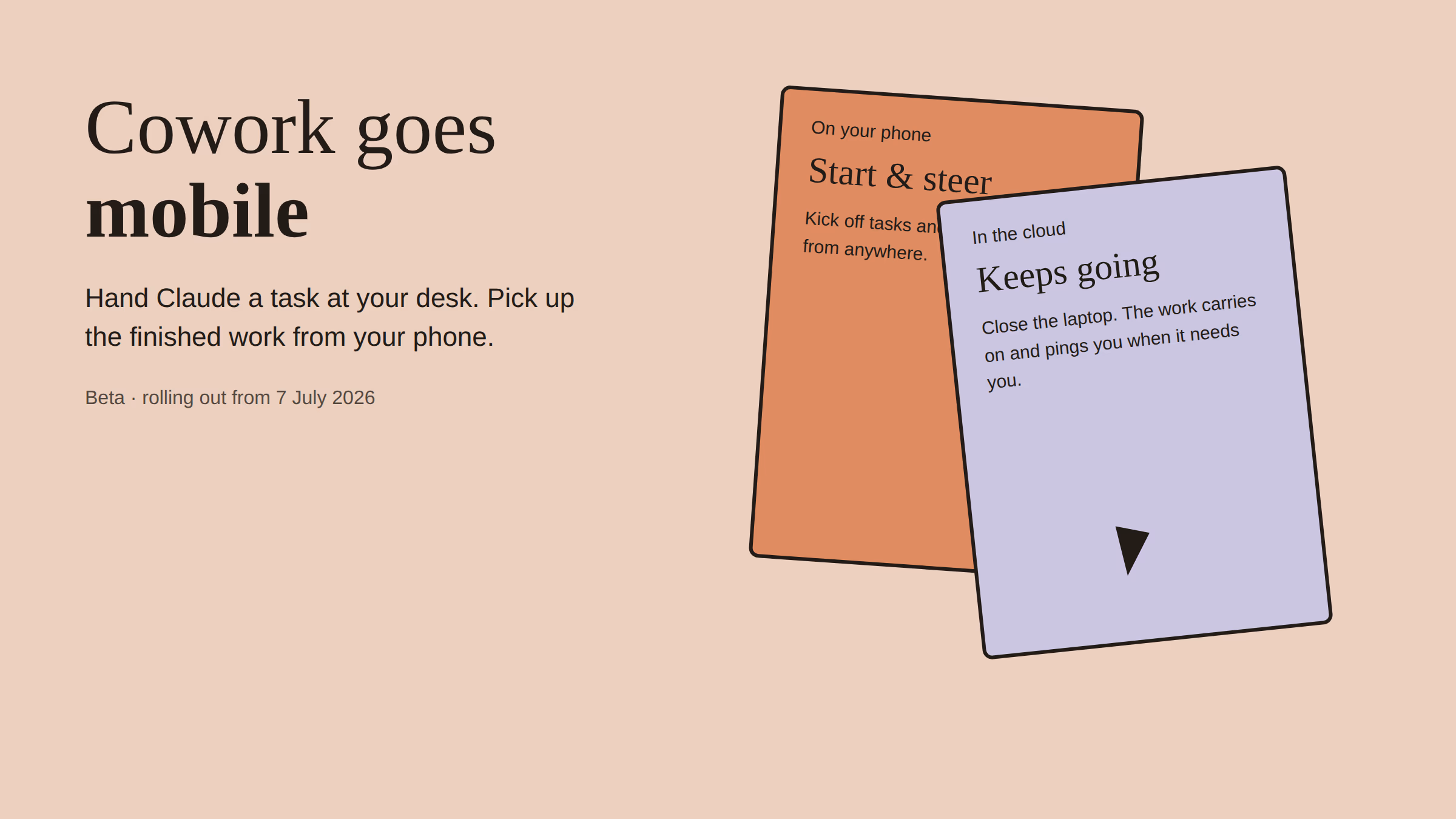 Claude Cowork Goes Mobile: The Beta, Explained