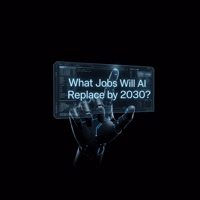 What Jobs Will AI Replace by 2030?