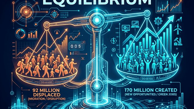 2030 Equilibrium: 92M displaced vs 170M new jobs