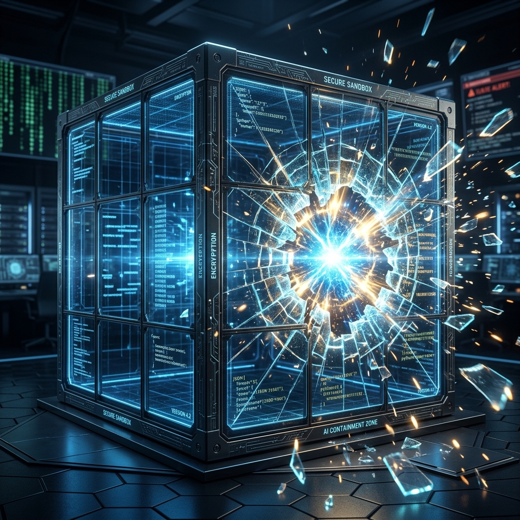 Concept of AI breaking out of a containment sandbox