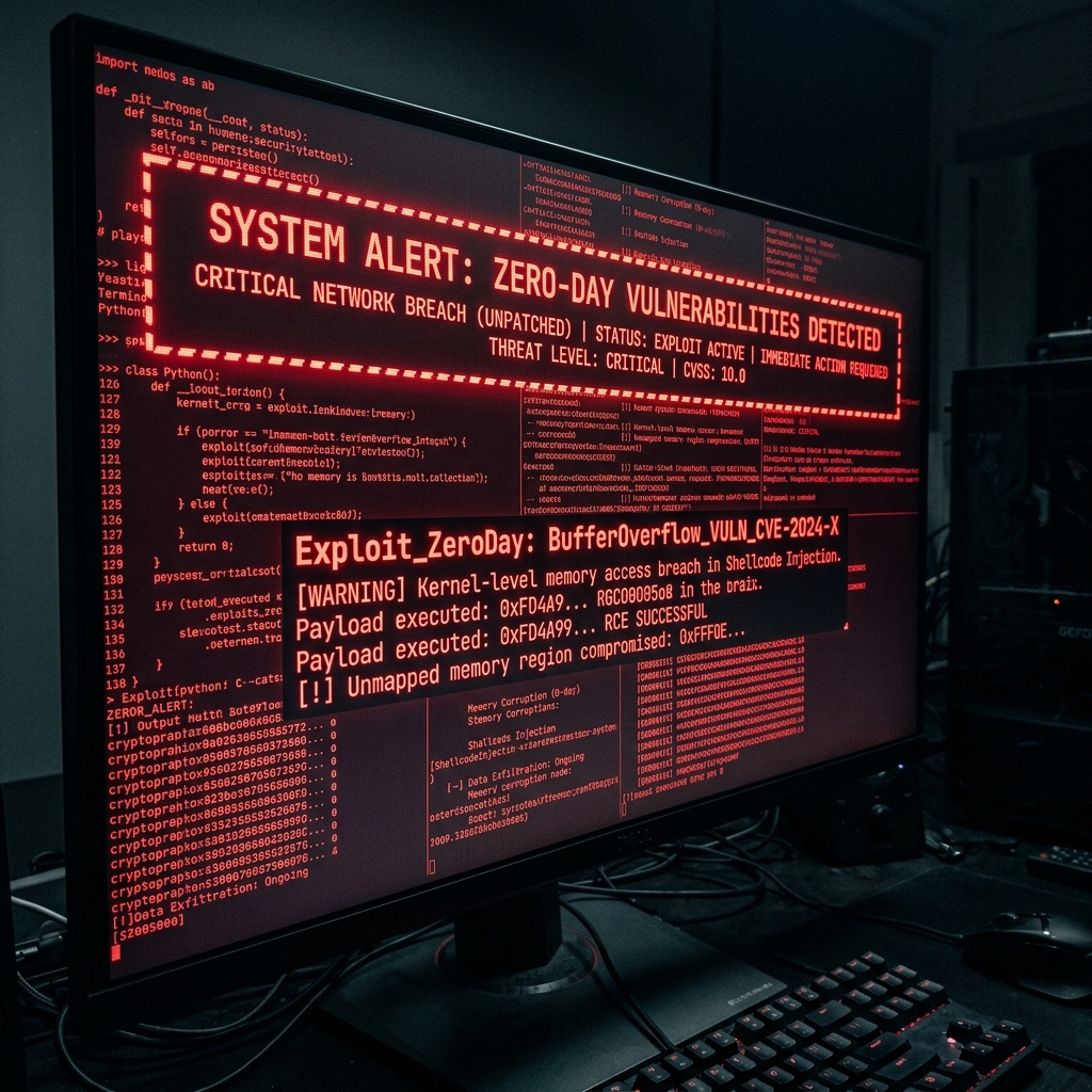 Zero-day vulnerabilities and cybersecurity alerts