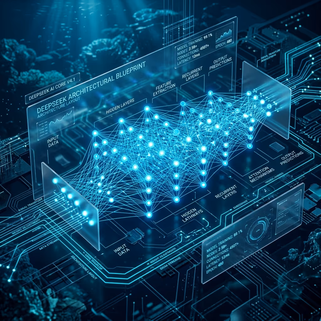 Abstract rendering of DeepSeek Ocean circuits