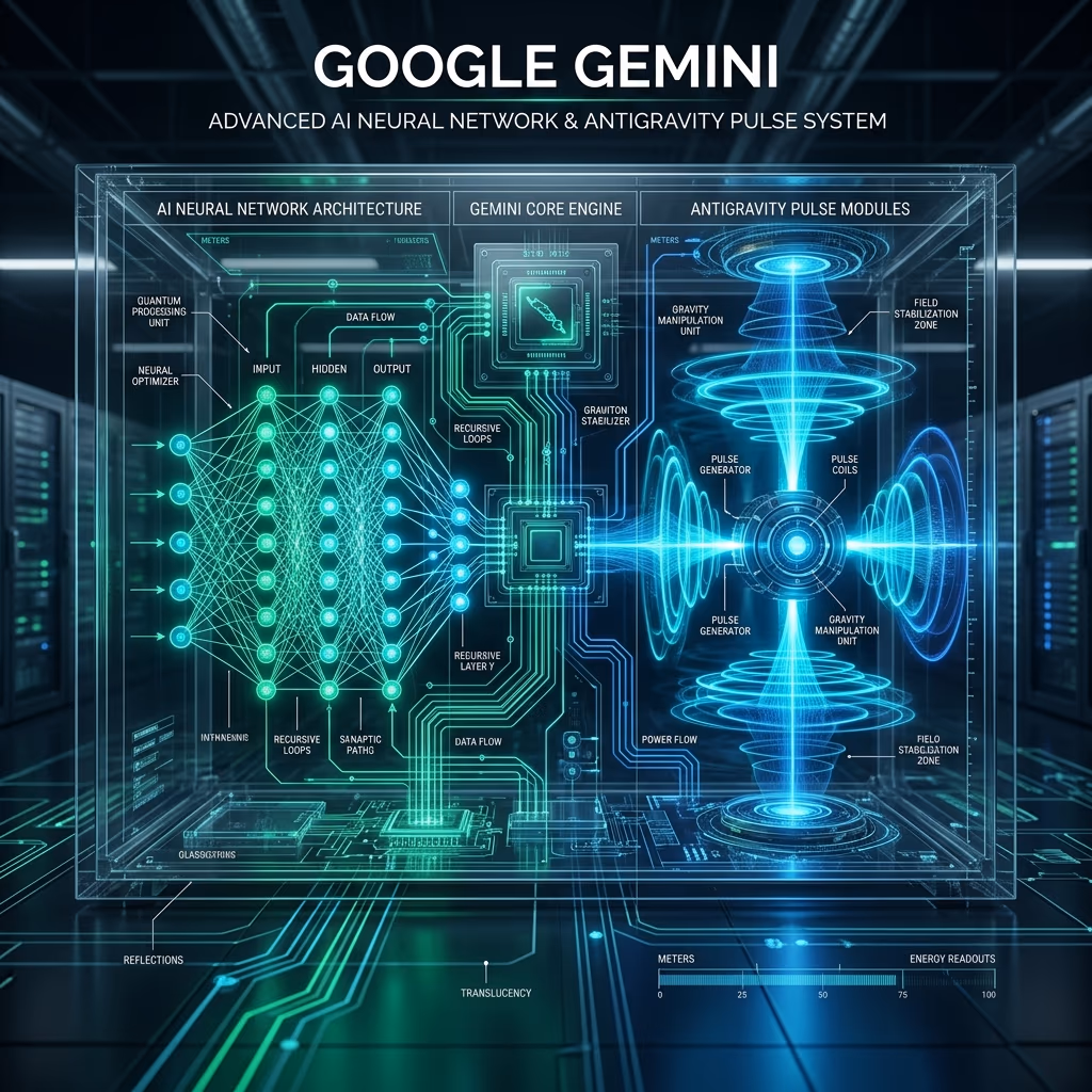Abstract rendering of Gemini Antigravity